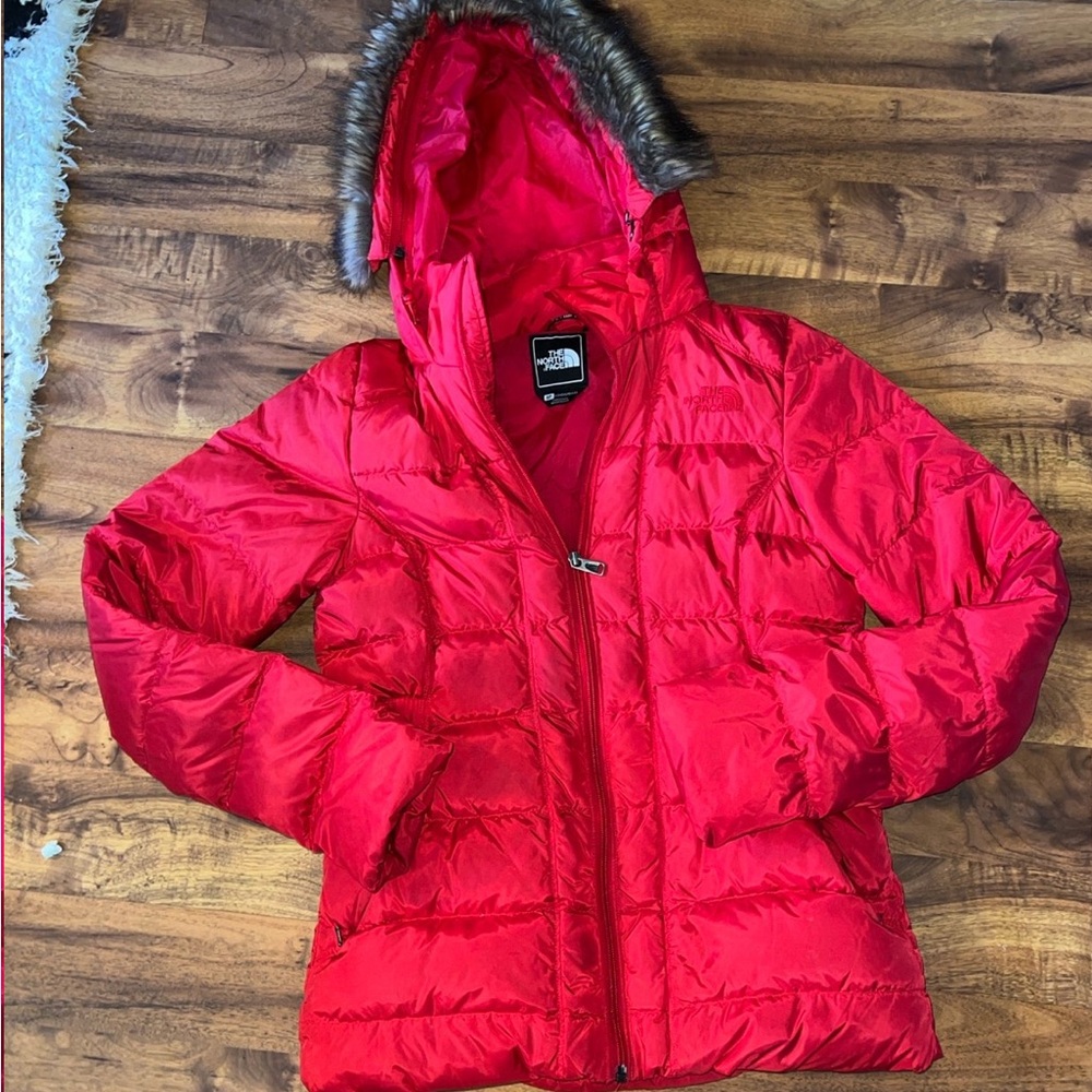 The North Face Red Puffer Jacket